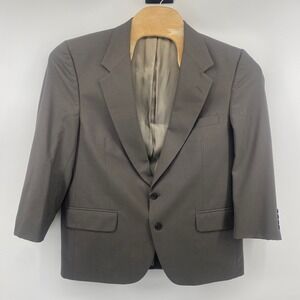 Burberrys Blazer Mens Size 42R Brown Wool 2-Button Sport Coat Vintage Boyds PHL